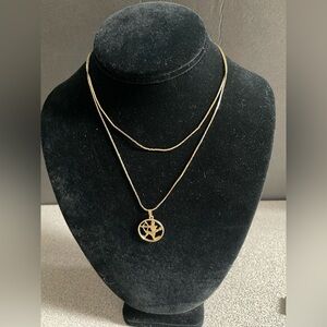 Sagittarius Gold Toned Pendant Necklace